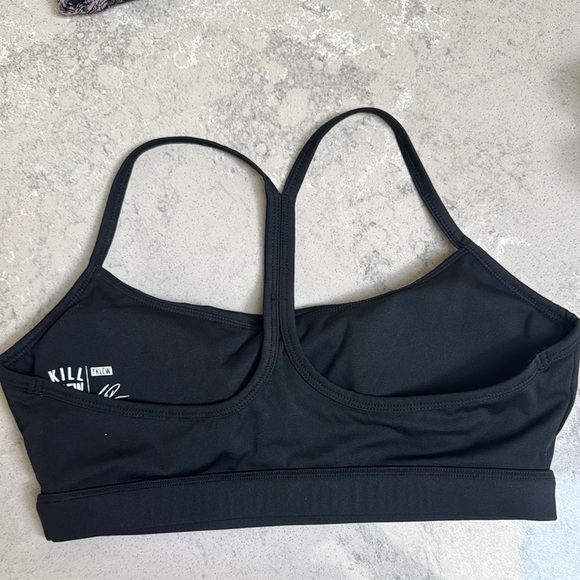 Black and Pink Sports Bra - Picture 2 of 2
